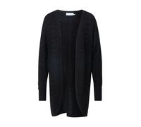 KAFFE Cardigan da Donna Knitted Mid Thigh Long Sleeves Felpa, Nero Profondo, S