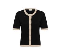 Kaffe Giacchetta 'KALizza' crema / nero Donna - Abbigliamento - Taglie comode - Pullover e cardigan - Cardigan Kaffe XS
