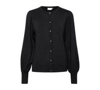 Kaffe - Cardigan Nero Profondo con Maniche a Palloncino - - Knitwear - Donna - Nero - S