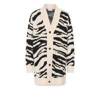 Kaffe Giacchetta 'Sandra' nero / bianco Donna - Abbigliamento - Taglie comode - Pullover e cardigan - Cardigan Kaffe S