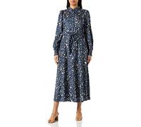 KAFFE Kaninna Maglietta Dress Casual, Vintage Indaco/Chalk Print, 38 Donna