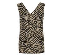 Kaffe Maglietta 'Milia' beige scuro / nero Donna Kaffe M beige scuro / nero