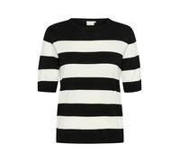 Kaffe Pullover 'KA Mala' nero / bianco Donna - Abbigliamento - Taglie comode - Pullover e cardigan - Pullover Kaffe L