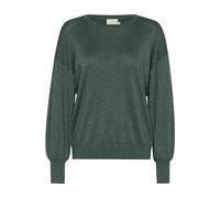 Kaffe - Topiary O-Neck Maglione a Maglia - - Knitwear - Donna - Verde - XS