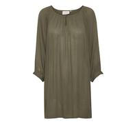 Kaffe Women's 3/4 Sleeved Tunic Long Flowy Blouse Camicia, Dark Green, 46 da Donna
