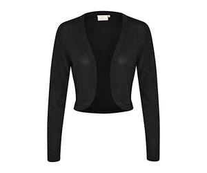 Kaffe Women's Bolero Festive Shoulder Jacket Long Sleeves Coprispalle, Black Deep, M da Donna