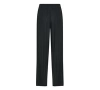 Kaffe Women's Casual Pants Elastic Waist Wide Legs Full-Length Pockets, Pantaloni da Donna, Black Deep,