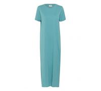 KAFFE Women's Maxi Short Sleeves Jersey Dress Crew Neck Relaxed Fit Vestito, Foglia di tè, XL Donna