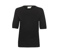 KAFFE Women's Pullover Short Sleeves Round Neck Regular Fit Hip Length Maglione, Nero Profondo, XXL Donna