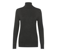 KAFFE Women's Rollneck T-Shirt Long Sleeves Slim Fit Hip Length Rib Edges Pullover Donna