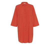 Kaffe Women's Shirt Dress Buttons 3/4 Sleeves Loose Fit Above Knee Length Vestito, Grenadine, 46 Donna