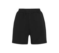KAFFE Women's Shorts Jersey High-Waisted Pockets Elastic Waist Mid-Thigh Length Pantaloncini, Nero Deep, XL Donna