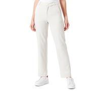 Kaffe Women's Trousers Regular Fit Zipper Fastening Cropped Length Straight Legs, Pantaloni da Donna, Antique White,