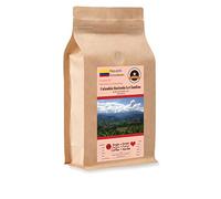 Kaffee Globetrotter - Caffè con cuore - Colombia Hacienda La Claudina - Fagiolo intero da 1000 g - Per macchine da caffè automatiche - Caffè di alta qualità dalla Colombia Il commercio equo e solidale