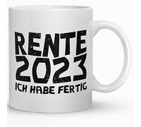 Kaffeebecher24 - Tazza regalo di addio pensionato - Tazza per la pensione come ringraziamento - Ingresso pensionamento, pensionamento, festa di addio, compleanno - (lavoro lungo) (Ho fatto)