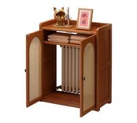 KAFHGEIN Copritermosifone Legno, Copri termosifoni Moderni, mensola termosifone Rimovibile, copricaldaia Moderno, Copri termosifone(60x25x98cm)