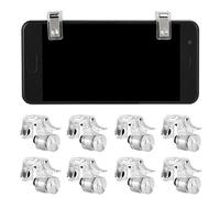 Kafuty-1 Controller di gioco mobile per PUBG, controller sparatutto R11, pulsante assistente a quattro sei dita, impugnatura Gamepad Shooter Joystick per la maggior parte dei telefoni (argento)