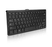 Kafuty-1 K1000 USB Computer Tastiera per PC Plug And Play Mini Tastiera Cablata Impermeabile Multimedia Accessori per Laptop Portatili Kaypad Compatibile per Windows, per Mac OS