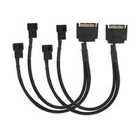 Kafuty 2 Pezzi Cavo Adattatore Ventola SATA 15 Pin a 2 convertitori 4 Pin Cavo prolunga Ventola supportato per l'alimentazione della Ventola