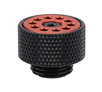 Kafuty Valvola Automatica di sfiato Aria Computer Valvola di evacuazione Automatica Aria raffreddata ad Acqua Regolabile per Scarico Pressione Acqua Filettatura Interna G1/4(Nero + Rosso)