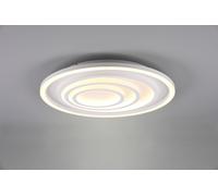 KAGAWA PLAFONIERA LED 40W 5000lm, 2700 - 6000K BIANCA TONDA CERCHI CON TELECOMANDO MULTIFUNZIONE D.50CM DIMMERABILE