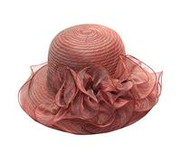 kaGeneric267.13 - Cappello fascinator da donna per feste e matrimoni, cappello da sposa Get Well Hat (rosso, taglia unica)