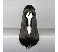 Kagerou Project Ayano Tateyama Wig,Black long straight Wig,with Free Wig Cap for Christmas Carnival Party Halloween Cosplay Wig
