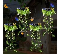KagoLing Luce solare da giardino per esterni, confezione da 4, 66 luci LED artificiali, IP65, impermeabile, ideale come regalo di compleanno per donne, mamme e neolaureate.