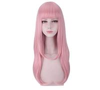 Kaguya-Sama: Love Is War Fujiwara Chika Donna Parrucca Lunga Rosa Costume Cosplay Resistente Al Calore Capelli Sintetici Parrucche Per Feste Di Halloween