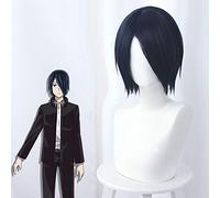Kaguya-sama: Love is War Yu Ishigami Parrucca cosplay Navy Blue Warping Corta parrucche ad alta temperatura Costume Gioco di ruolo Parrucche 486E