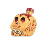 KAH Tequila Reposado - Bottiglia Decorata Giorno dei Morti - 100% Agave Blu - Doppia Distillazione e Invecchiato in Botte di Quercia - 40% vol 70 cl (700 ml / 0,7 Litri)