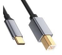 KAHDGSS 100/150/200 cm USB C su cavo stampante per il collegamento di vari dispositivi tra cui Scanner di stampanti e pianoforte digitale tipo C su B cavo dati di stampa