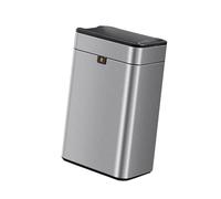 KAHDGSS 1200 MAh Ricaricabile Ricaricabile In Modo Intelligente Lattina 15 Litri In Acciaio Inossidabile Bidone Della Spazzatura Per Spazi Abitativi Contemporanei