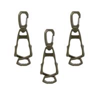 KAHDGSS 3PIESE Clip Carabiner per Morsetto Glove per Borse Utensili Attacco A Cinghia A Cinghia Costruzione attività Esterna Duty Cintura Porta