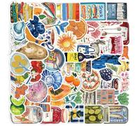 KAHDGSS 50Pcs Removable Street Art Decals Artistic Waterproof Stickers for Craft Projects School Supplies Decorative Removable Adhesive Stickers