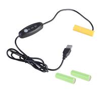 KAHDGSS AA Adapter Virtual Adattatore Batteria USB Cavo Alimentazione Cord Sostituire da 1 Pc A 3pcs da 1 5 V Batterie per Filo Adattatore Alimentazione Ventole Ventole A LED