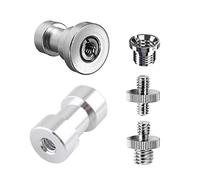 KAHDGSS Accessori per fotocamera Durevole 1/4 "maschio a 1/4" maschio adattatore filettato 1/4 di pollice doppio adattatore a vite maschio supporta treppiede
