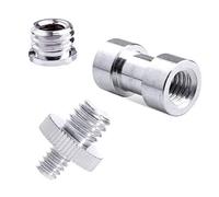 KAHDGSS Accessori per fotocamera Durevole 1/4 "maschio a 1/4" maschio adattatore filettato 1/4 di pollice doppio adattatore a vite maschio supporta treppiede