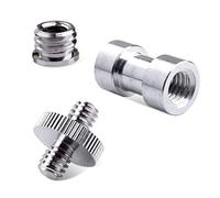 KAHDGSS Accessori per fotocamera Durevole 1/4 "maschio a 1/4" maschio adattatore filettato 1/4 di pollice doppio adattatore a vite maschio supporta treppiede