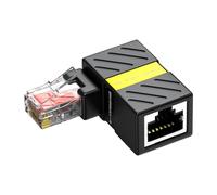 KAHDGSS Accoppiatore girevole di Ethernet di 90Degree per i connettori RJ45 maschio e femmina dei cavi Cat6 360 che girano la larghezza di banda 1000mbps