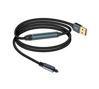 KAHDGSS Adattatore da USB A Ottico Convertitore Digitale da USB A SPDIF per Connessione Computer Portatile Convertitore Ottico Spdif