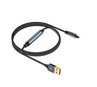 KAHDGSS Adattatore da USB A Ottico Convertitore Digitale da USB A SPDIF per Connessione Computer Portatile Convertitore Ottico Spdif