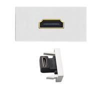 KAHDGSS Adattatore per accessori per apparecchiature visualizzazione della trasmissione della presa corrente passante per presa a muro HDTV femmina-femmina