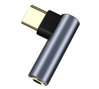 KAHDGSS Adattatore per cuffie da USB C a 3,5 mm ad angolo retto adattatore audio riduzione del rumore cuffie 3,14 cm per smartphone utilizzare USBC