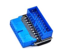 KAHDGSS Adattatore USB 3.2 19/20 pin per schede madri da scrivania, adattatore da 90 gradi
