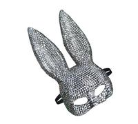 KAHDGSS Adult Sized Rabbits Mask Accessory Comfortable Rabbits Face with Glass Accent for Masquerades Role Play Parties Breathable Rabbit