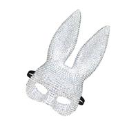 KAHDGSS Adult Sized Rabbits Mask Accessory Comfortable Rabbits Face with Glass Accent for Masquerades Role Play Parties Breathable Rabbit