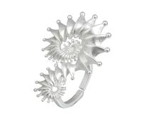 KAHDGSS Anelli regolabili con conchiglie geometriche ispirate al mare, gioielli in lega per matrimoni, feste e accessori alla moda quotidiani, anelli regolabili con conchiglie