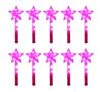 KAHDGSS Bastoncini Luminosi per Bambini da Bastone Magico Lampeggiante a LED Stella a Cinque Punte Illuminata Bacchetta Fata Fornitura per Feste Bastoncini Luminosi