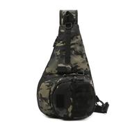 KAHDGSS Borsa a tracolla multifunzione da pesca, borsa a tracolla per esche da pesca, zaino, Notte buia